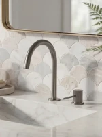 Смеситель для раковины AltroBagno Биланча 010905GM оружейная сталь Смеситель для раковины AltroBagno Биланча 010905GM оружейная сталь