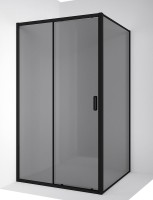 Душевой уголок Ambassador Forsa 17022217ABB-110ABB 110х110 см, профиль черный, стекло тонированное