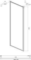 Душевой уголок Ambassador Forsa 17022217ABB-110ABB 110х110 см, профиль черный, стекло тонированное