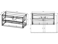 Тумба с раковиной Vincea Mia 100 темный дуб
