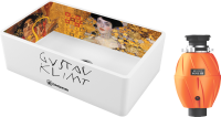 Комплект Мойка Omoikiri Mikura 76-Klimt white + Измельчитель Nagare 500