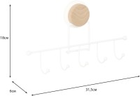 Крючок Fixsen Magic White FX-47005-5 5 крючков, белый