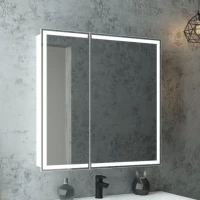 Зеркало-шкаф CONTINENT Allure 80х80 с подсветкой Зеркало-шкаф CONTINENT Allure 80х80 с подсветкой