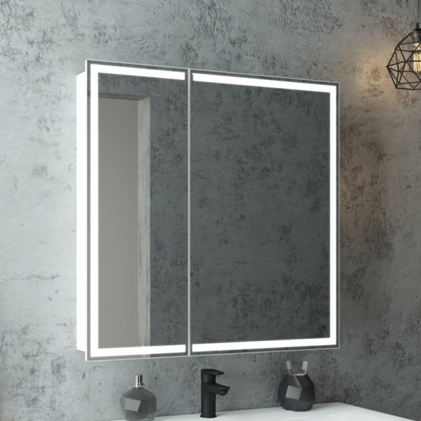 Зеркало-шкаф CONTINENT Allure 80х80 с подсветкой