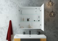 Зеркало-шкаф CONTINENT Allure 80х80 с подсветкой
