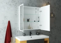 Зеркало-шкаф CONTINENT Allure 80х80 с подсветкой Зеркало-шкаф CONTINENT Allure 80х80 с подсветкой