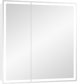 Зеркало-шкаф CONTINENT Allure 80х80 с подсветкой