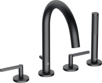 Смеситель на борт ванны Kludi Nova Fonte Puristic 204253915 черный матовый