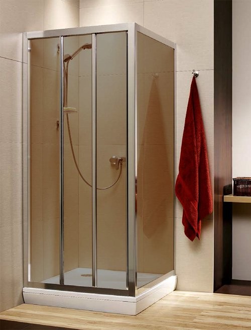 Душевой уголок Radaway Treviso DW+S 80x80 коричневое стекло