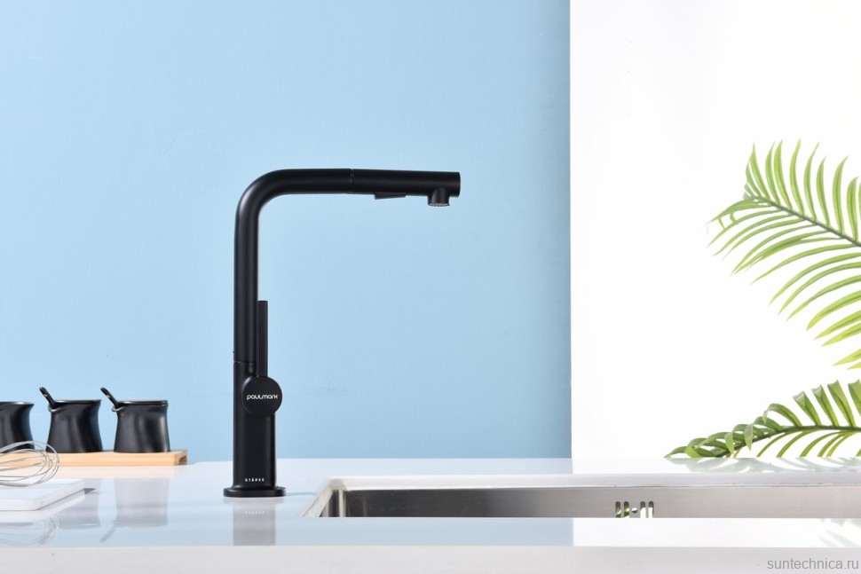 Смеситель для кухни Paulmark Neo Ne214419-AN антрацит