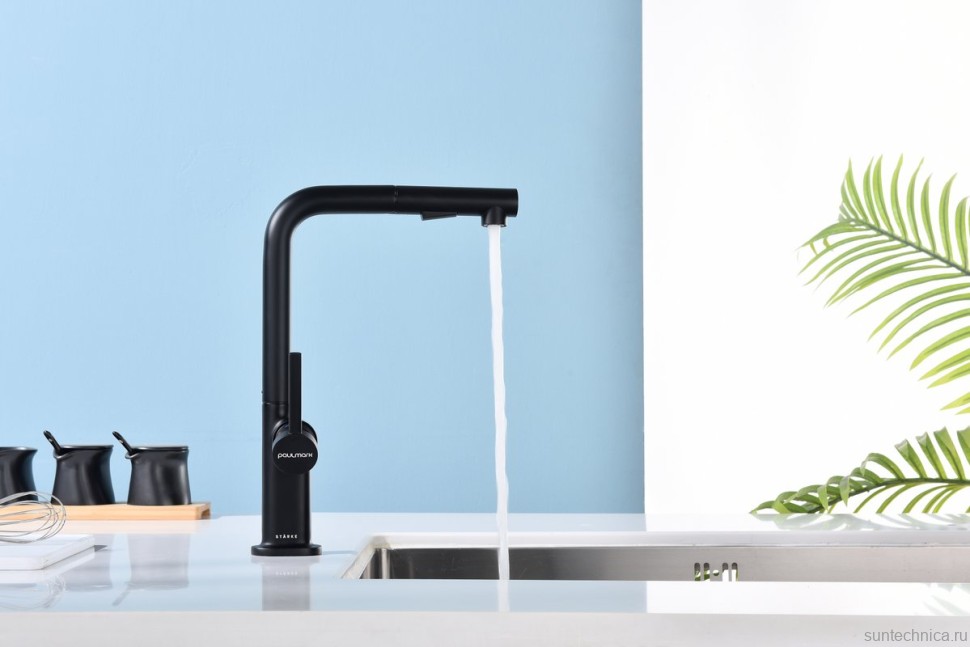 Смеситель для кухни Paulmark Neo Ne214419-AN антрацит