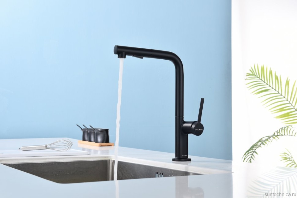 Смеситель для кухни Paulmark Neo Ne214419-AN антрацит