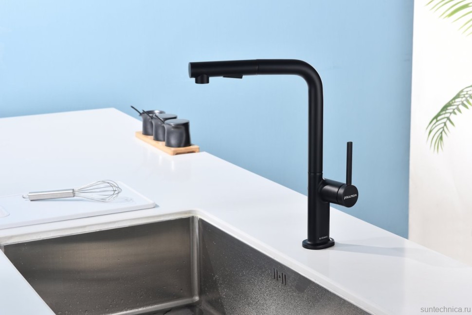 Смеситель для кухни Paulmark Neo Ne214419-AN антрацит
