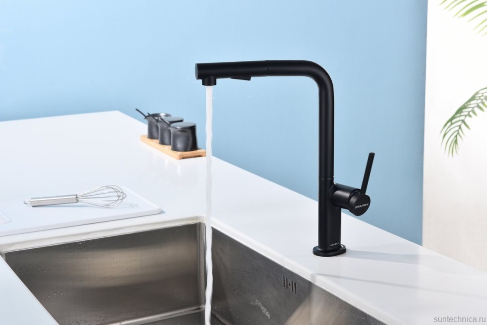 Смеситель для кухни Paulmark Neo Ne214419-AN антрацит