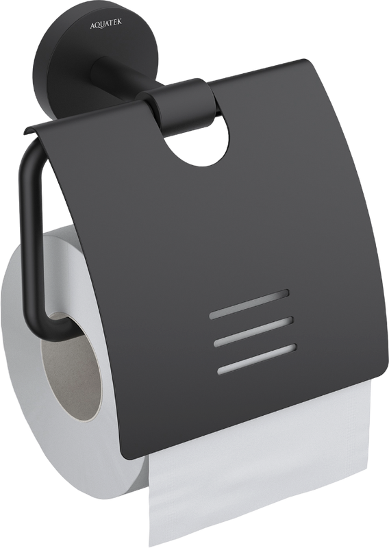 Держатель туалетной бумаги AQUATEK Бетта AQ4609MB матовый черный