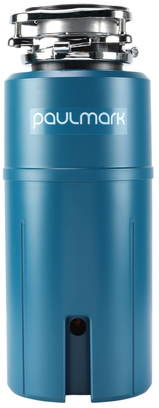 Комплект Мойка Paulmark Kroner-Edge PM777551-GM вороненая сталь + Измельчитель Intenso