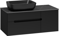 Тумба с раковиной Misty Роял 100 черная Тумба с раковиной Misty Роял 100 черная