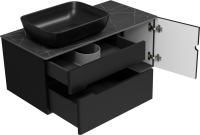 Тумба с раковиной Misty Роял 100 черная Тумба с раковиной Misty Роял 100 черная