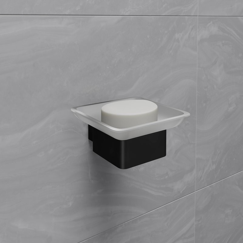 Мыльница Lemark Smooth line 9742017 черный