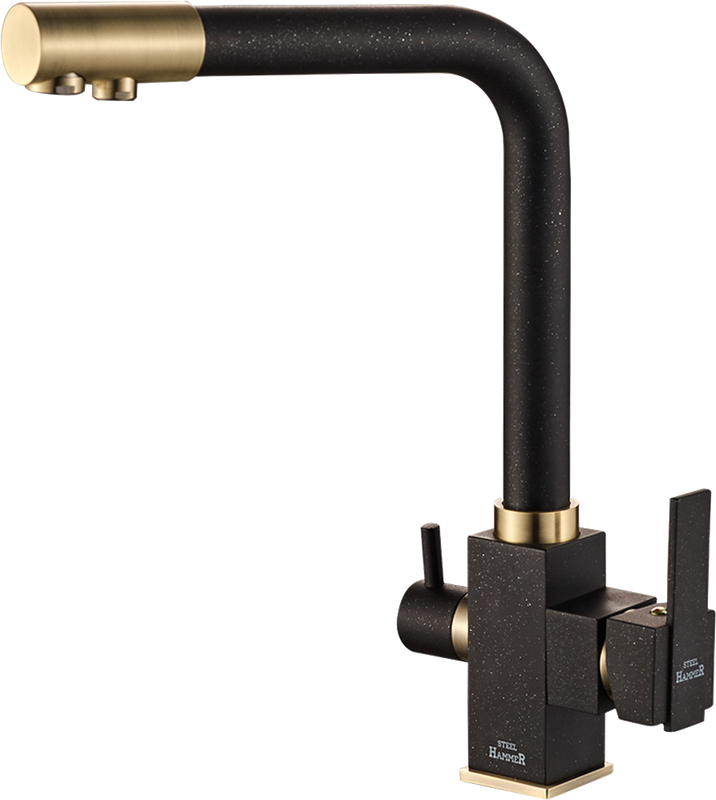 Смеситель для кухни Steel Hammer SH 805 Black Br