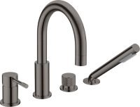 Смеситель на борт ванны Boheme Uno 460-GM gun metal