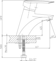 Смеситель для раковины Haiba HB07 HB1007