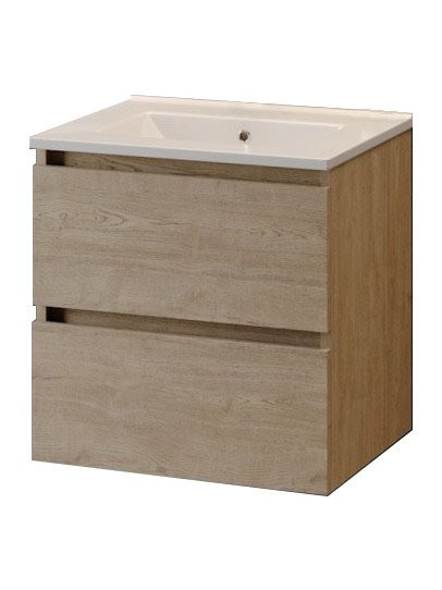 Тумба с раковиной Teymi Laina 50 светлый дуб