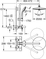 Душевая стойка Grohe Euphoria System 260 27475002