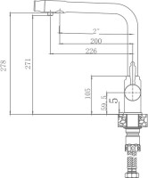 Смеситель для кухни Haiba HB70301