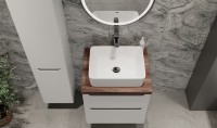 Тумба под раковину Jorno Wood 60, белая