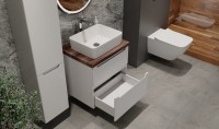 Тумба под раковину Jorno Wood 60, белая
