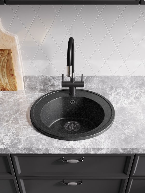 Мойка кухонная Domaci Болонья М-03-007 антрацит