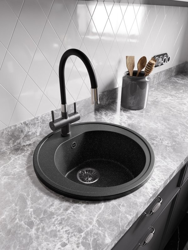 Мойка кухонная Domaci Болонья М-03-007 антрацит