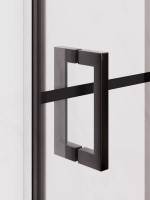 Душевой уголок RGW Passage PA-34B профиль черный, стекло с рисунком