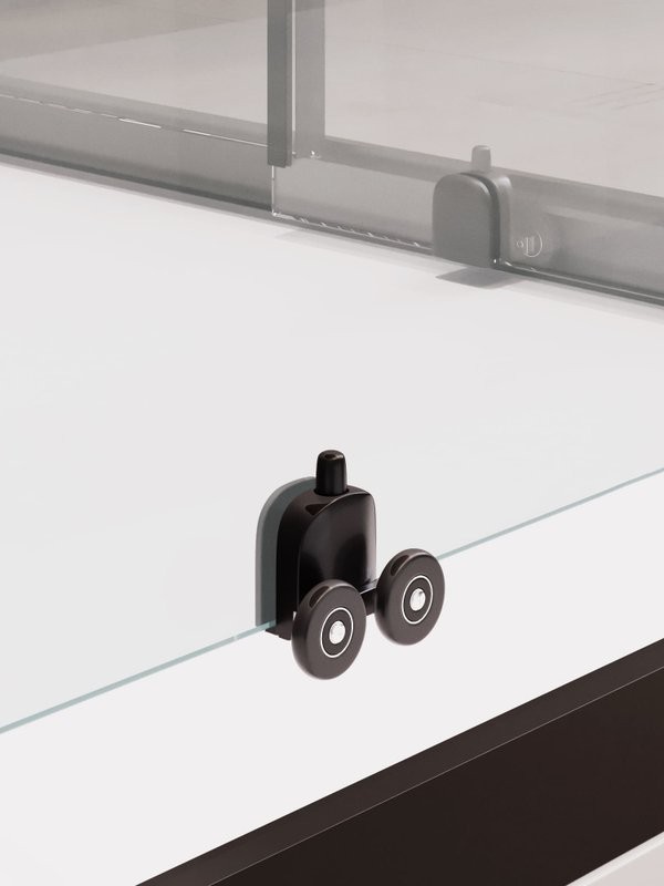 Душевой уголок RGW Passage PA-34B профиль черный, стекло с рисунком