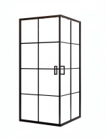 Душевой уголок RGW Passage PA-34B профиль черный, стекло с рисунком