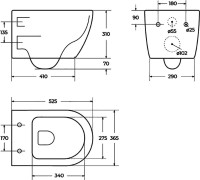Комплект Унитаз подвесной BelBagno Tre BB8001CHR/SC + Инсталляция Grohe Rapid SL 38772001 3 в 1 с кнопкой смыва + Шумоизоляция 37131000