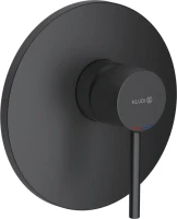 Встраиваемый смеситель для душа и ванны Kludi Bozz 386553976 С ВНУУТРЕННЕЙ ЧАСТЬЮ, черный, с внутренней частью 88011