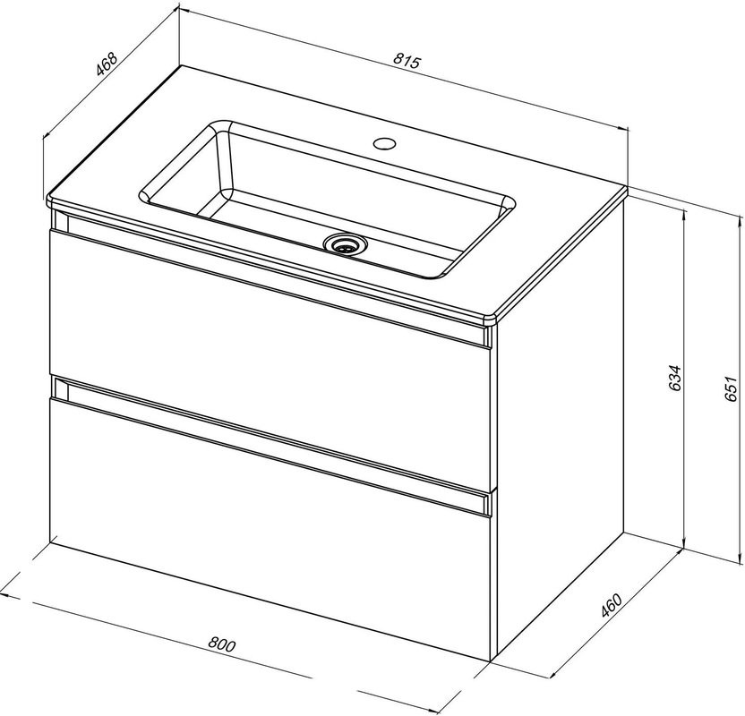 Тумба под раковину без столешницы Allen Brau Eclipse 2.0 80 матовый папирус