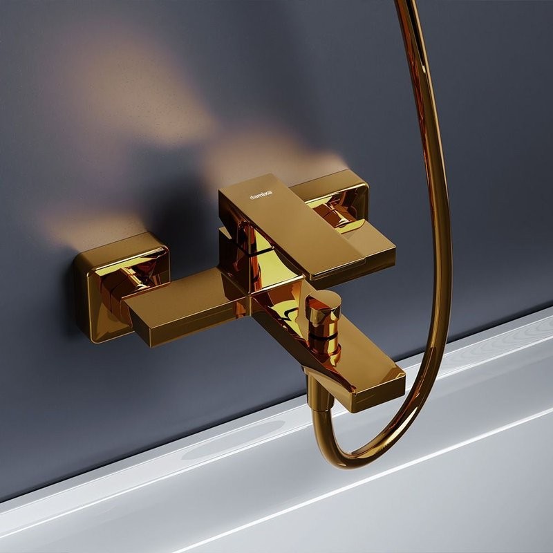 Смеситель для ванны с душем Damixa Gala золото