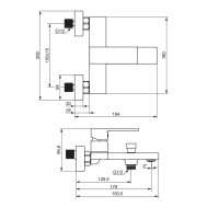 Смеситель для ванны с душем Damixa Gala золото Смеситель для ванны с душем Damixa Gala золото