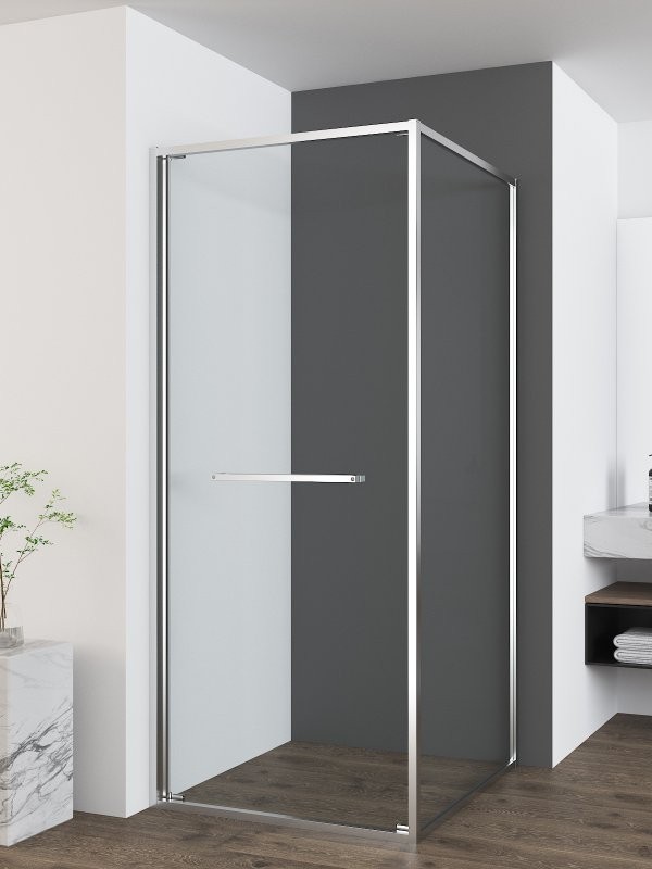 Душевой уголок Vincea Tesi VSRW-7TS9090CL 90х90 см, профиль хром, стекло прозрачное