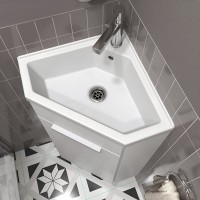 Тумба с раковиной 1MarKa Penta 37x37 белый глянец