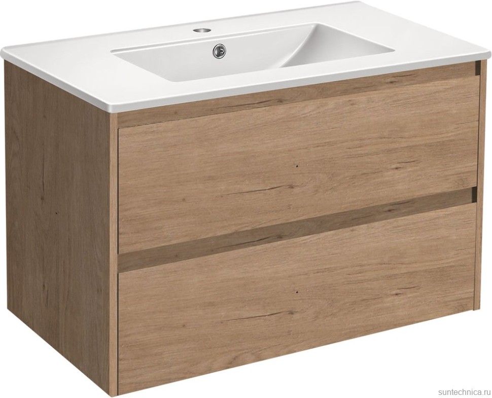 Мебель для ванной комнаты Vincea Gio 80 натуральный дуб