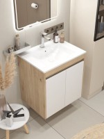 Тумба с раковиной Teymi Netta 60 дуб, белая