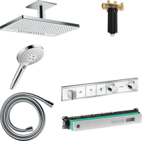 Душевой комплект Hansgrohe Rainmaker Select 460 (2 jet) 24004400 + 26530400 + 28272000 + 15356400