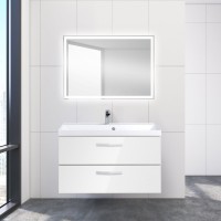 Тумба под раковину BelBagno Aurora 90 bianco lucido