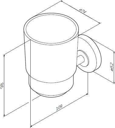 Набор Стакан AM.PM Bliss L A5534364 + Мыльница A5534264