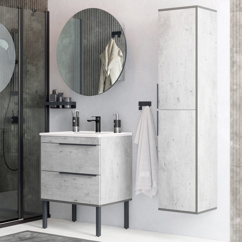 Тумба под раковину без столешницы Corozo Грэмми Z2 65 метрополитен грей