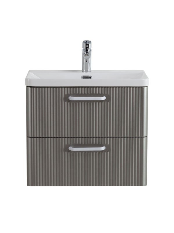 Мебель для ванной комнаты BelBagno Due 50 ручки белые, сатин